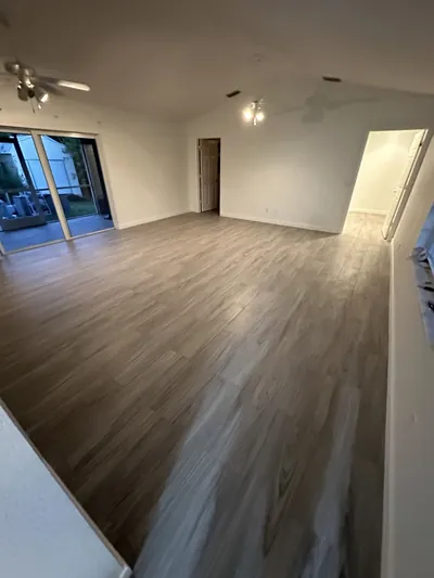 Vinyl plank flooring in a Central Florida residence
